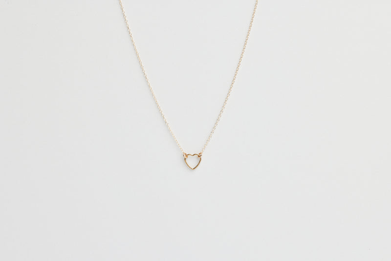 Floating Shape Necklace Heart