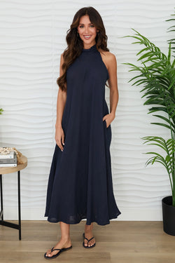 Golden Hour Maxi Dress Navy