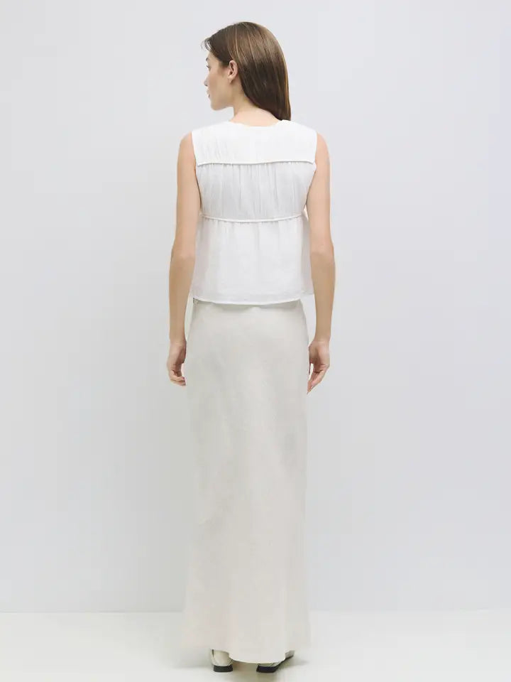 The Cora Top Off White