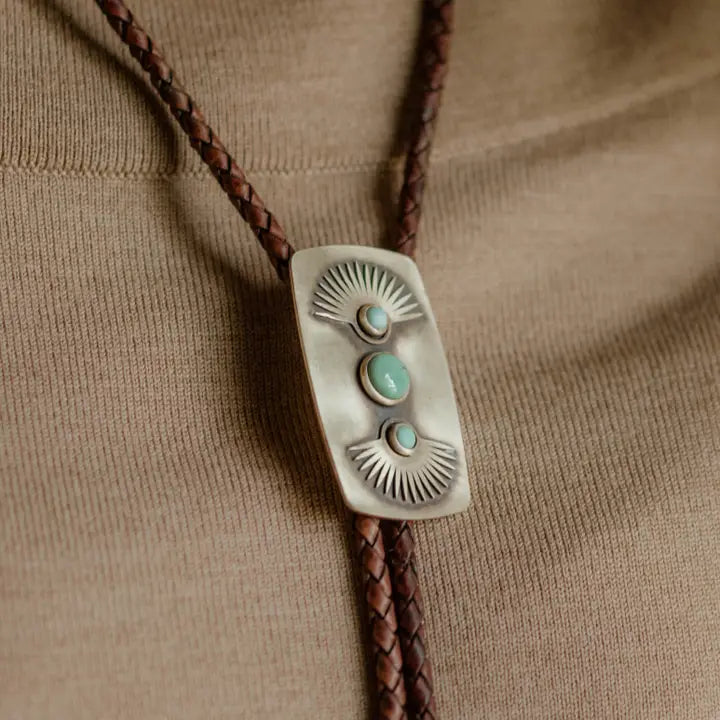 Yarrow Bolo Tie Dark Brown