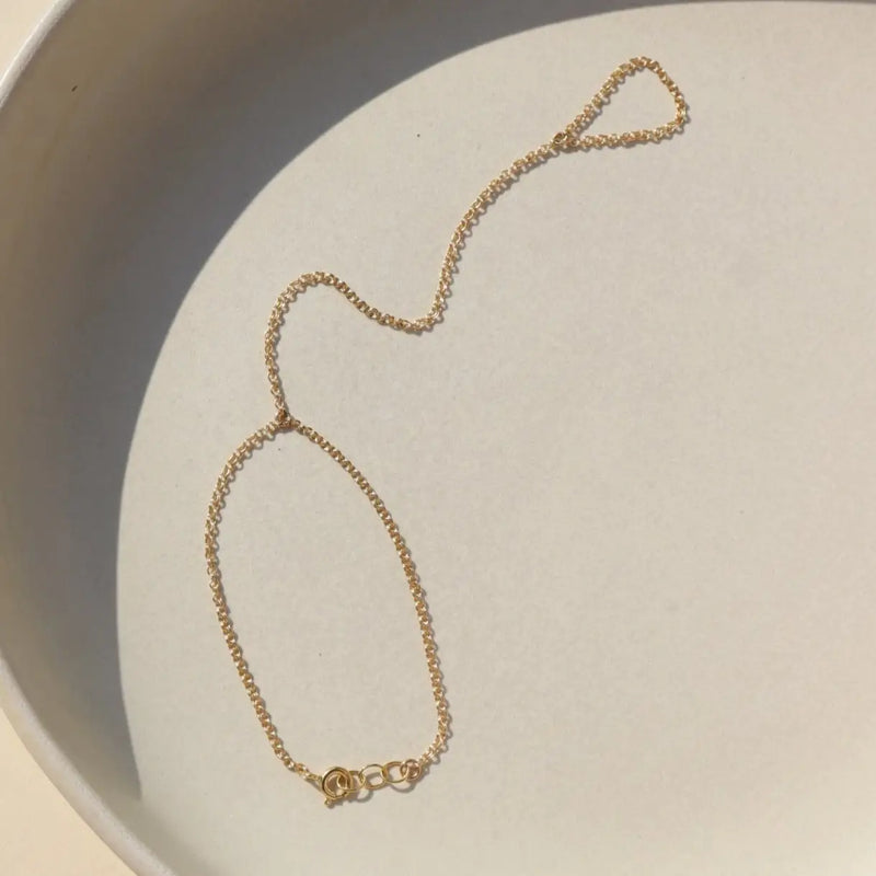 Gemini Hand Chain 14k Gold Fill