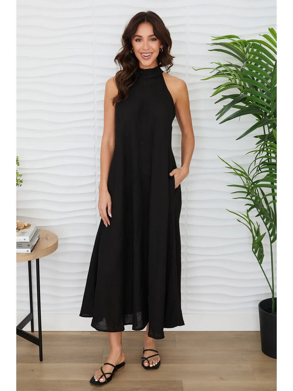 Golden Hour Maxi Dress Black