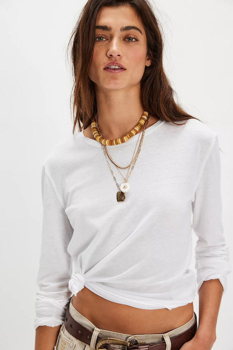 Nova Tee Long Sleeve Ivory