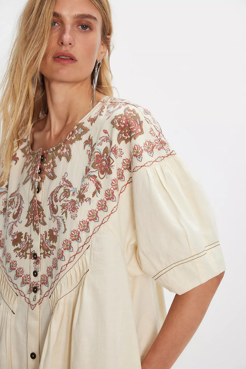 Orson Mini Dress Ivory Combo