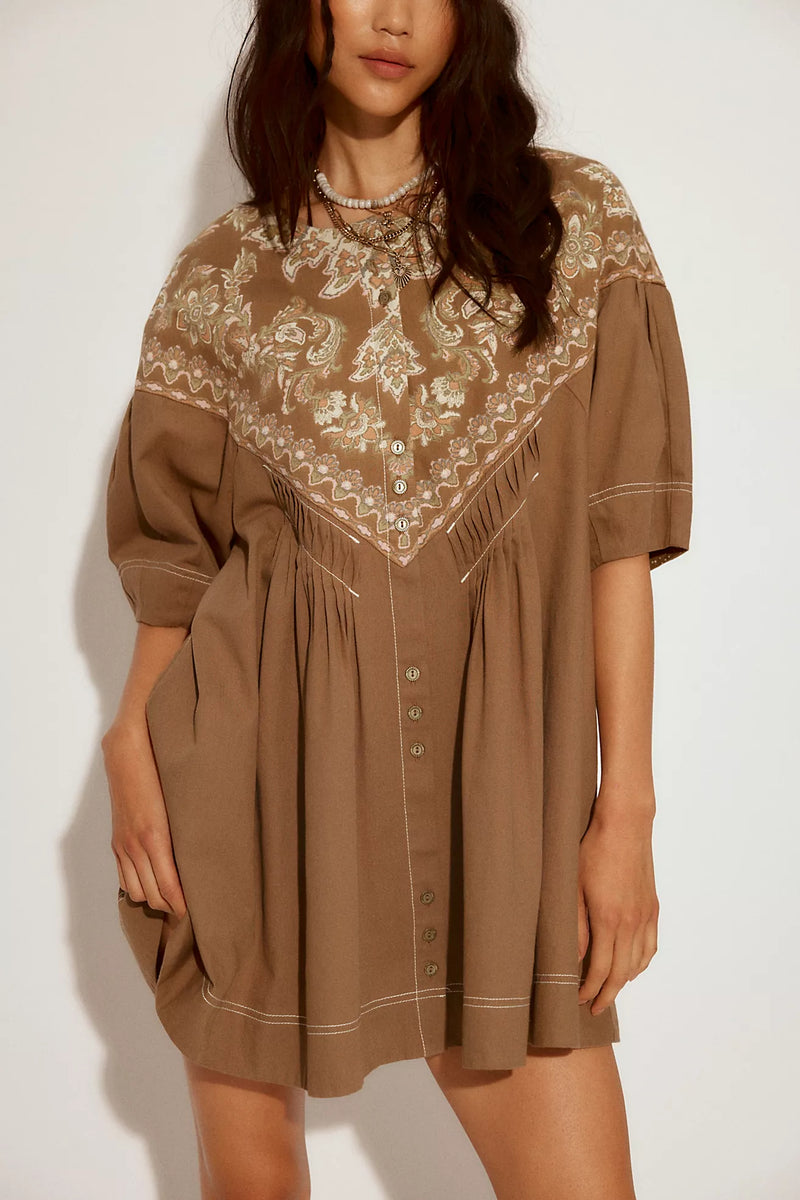 Orson Mini Dress Army Combo