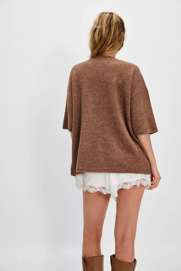 Margot Sweater Tee Brownie Melange