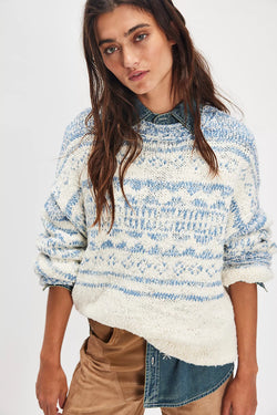 Dani Pattern Sweater Cloud Combo