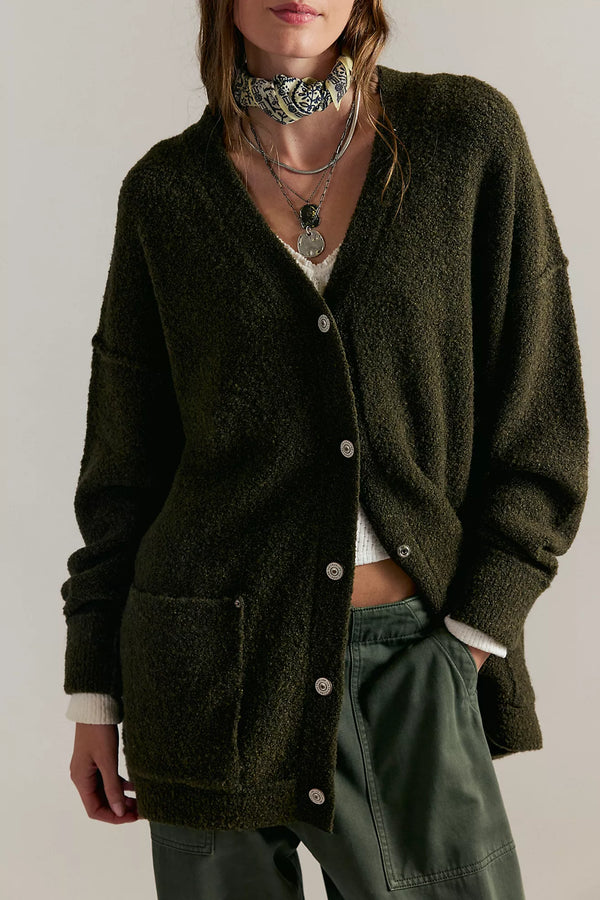 We The Free Blazing Cardi Dark Green