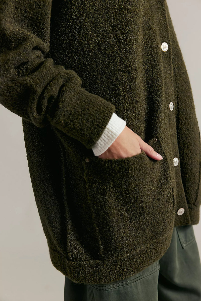 We The Free Blazing Cardi Dark Green