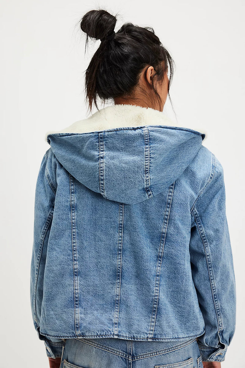 Asher Cozy Denim Jacket Snowdrift Wash