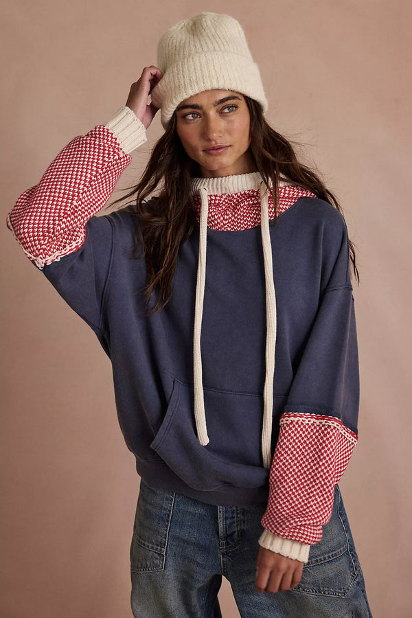 Snug Bonnet Sweatshirt Indigo