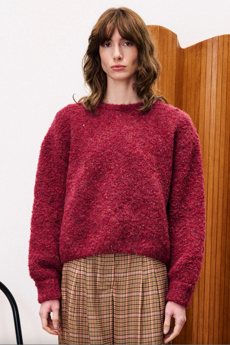 Camelia Sweater in Bordeaux