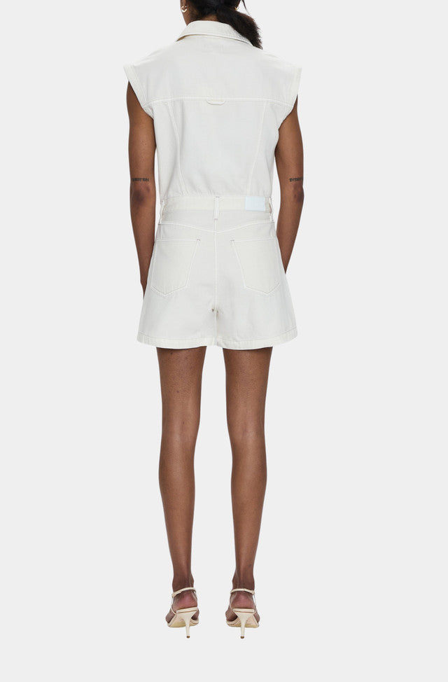 Lennox Romper Ecru