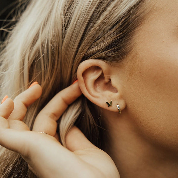 Butterfly Mini Studs Gold