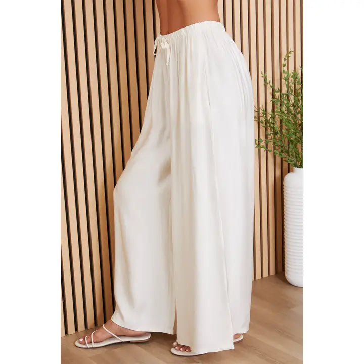 All Out Silk Pants Ivory