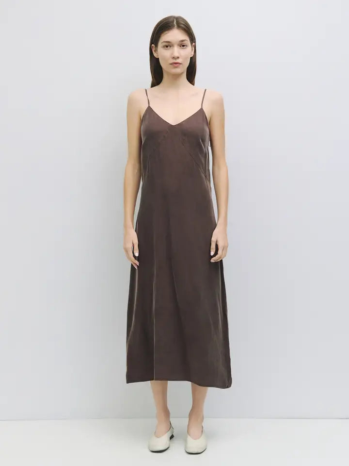 The Salem Dress Chocolate Brown