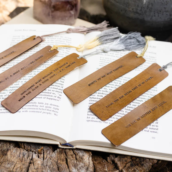 1st Edition Leather Bookmarks