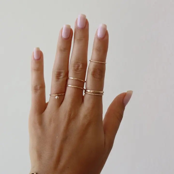 Spiral Midi Ring 14k Gold Fill