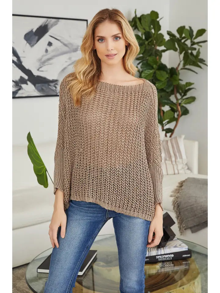 Boatneck Sweater Mocha