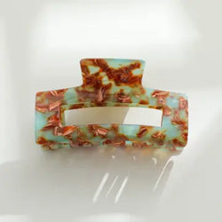 Sage Rectangle Claw Clip Large