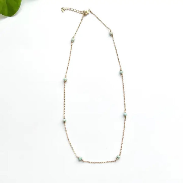 Amazonite Chain Necklace