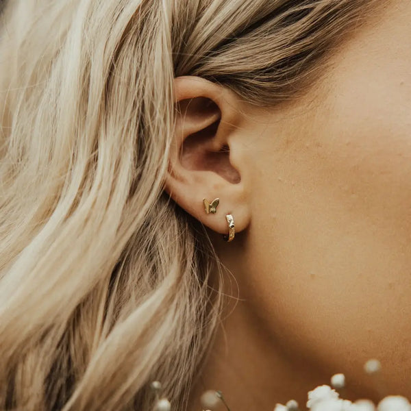 Butterfly Mini Studs Gold