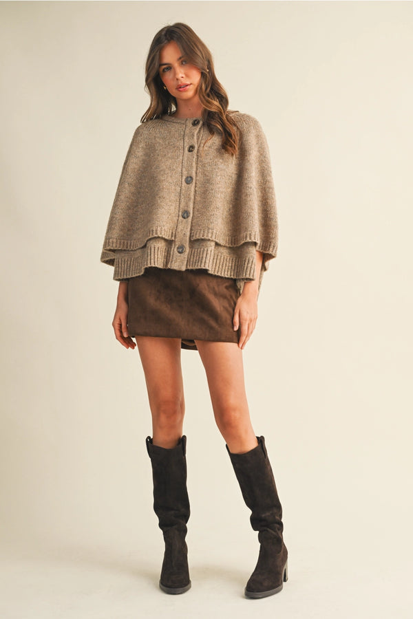 Saddle Suede Mini Skirt