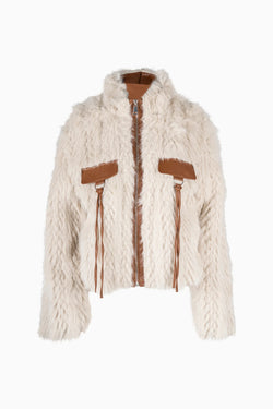 Sierra Fringe Fur Jacket