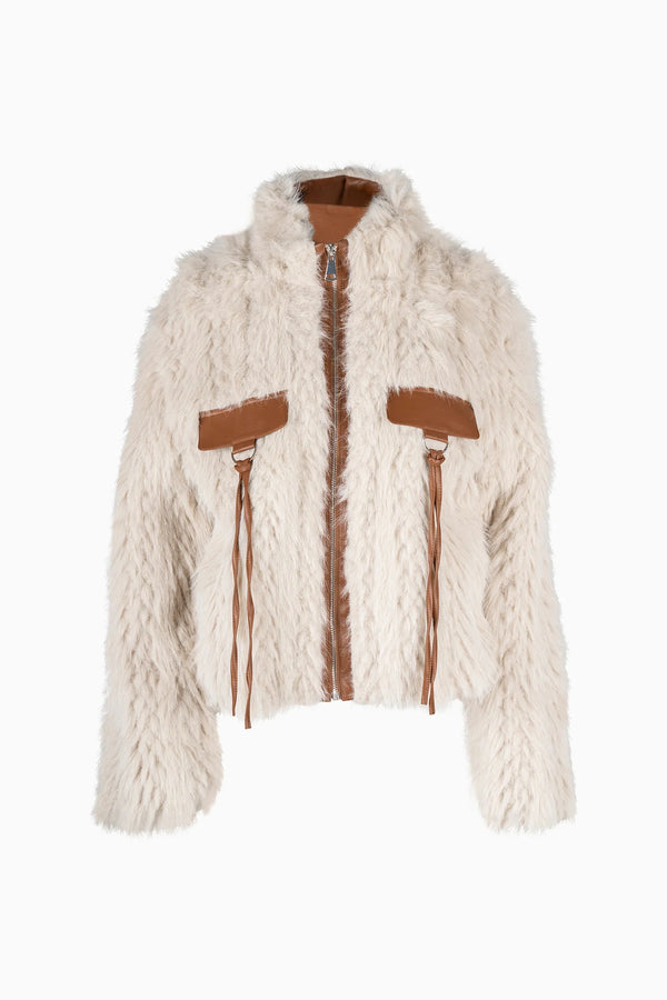 Sierra Fringe Fur Jacket