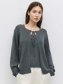 The Anais Cardigan Charcoal