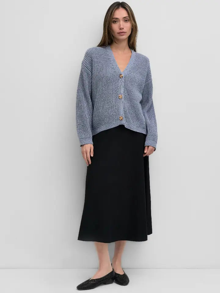 The Willow Cardigan Dusty Blue