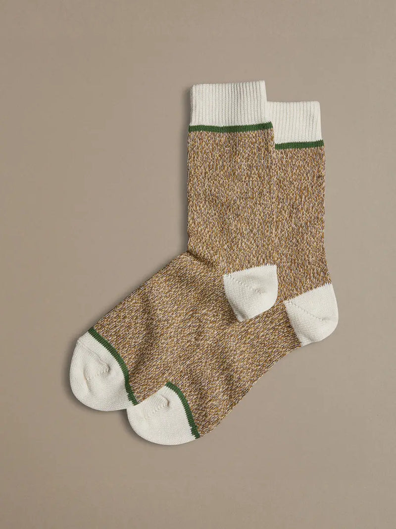 Organic Cotton Socks Plain Brown Marl