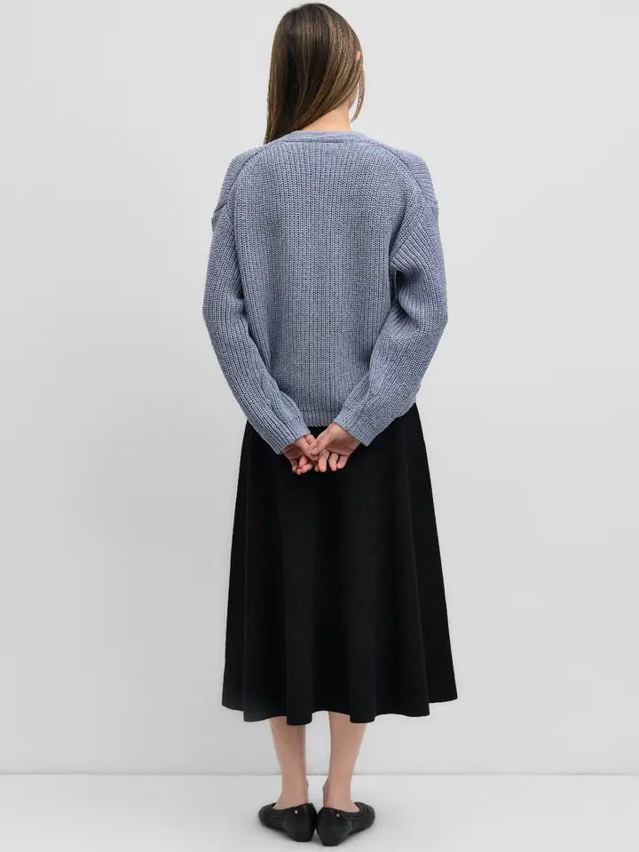 The Willow Cardigan Dusty Blue