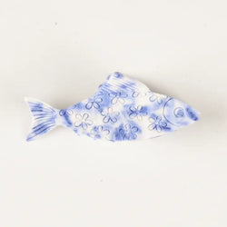Coastal Floral Fish Claw Clip