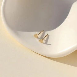 Tiny Heart Studs 14k Gold Fill