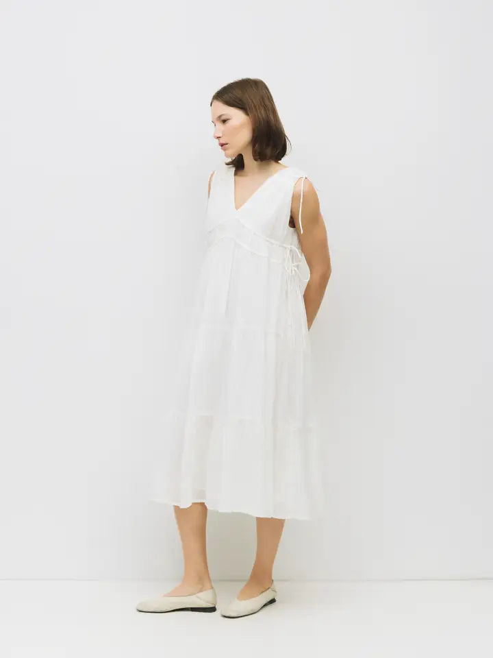 The Ellice Dress White