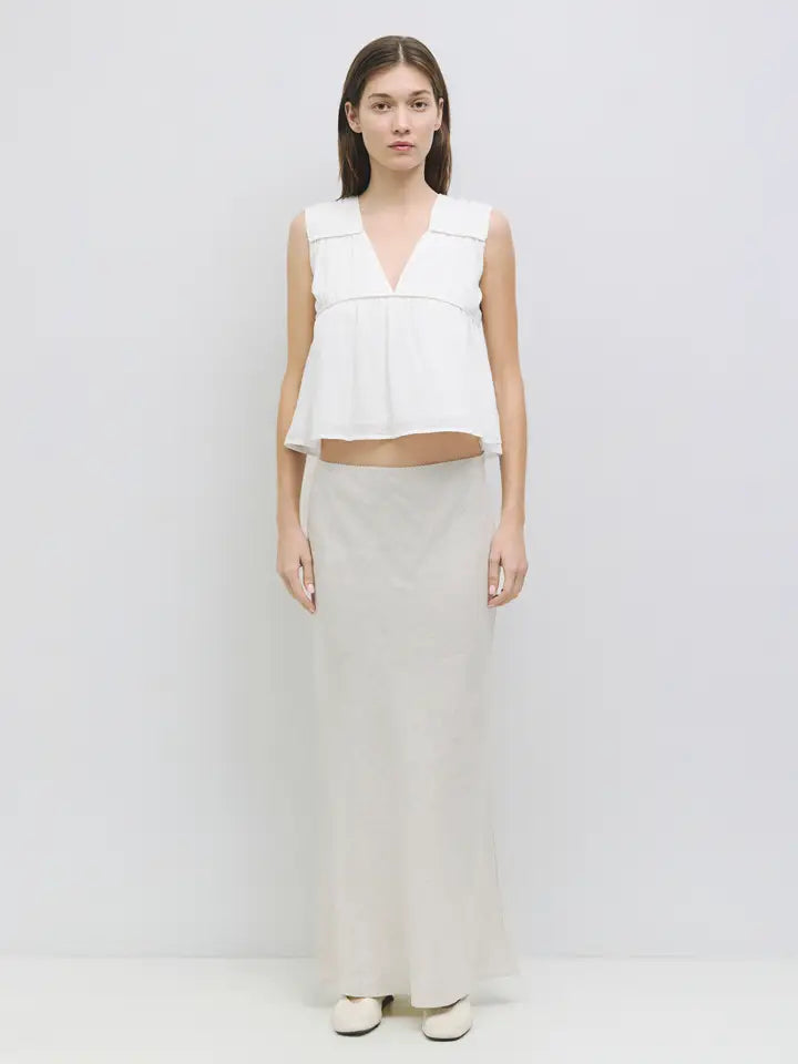 The Cora Top Off White