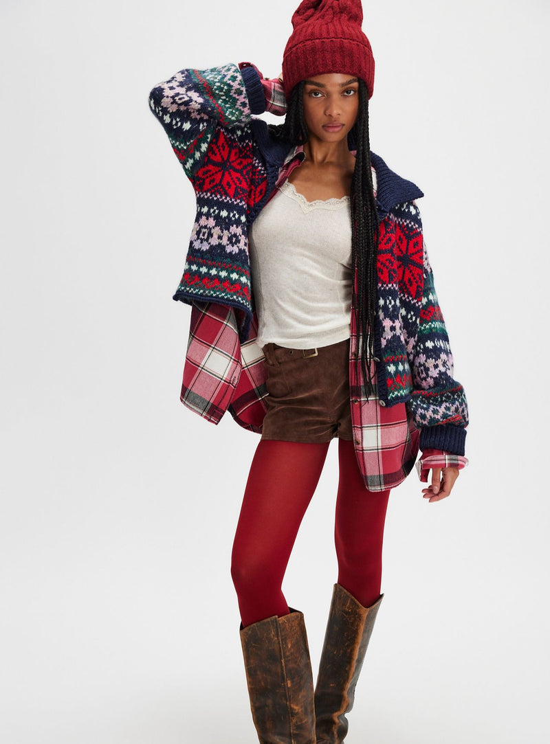 Snowdrift Cardigan Festive Combo