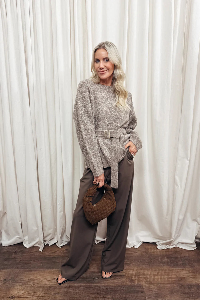 Carolina Belted Tunic Sweater