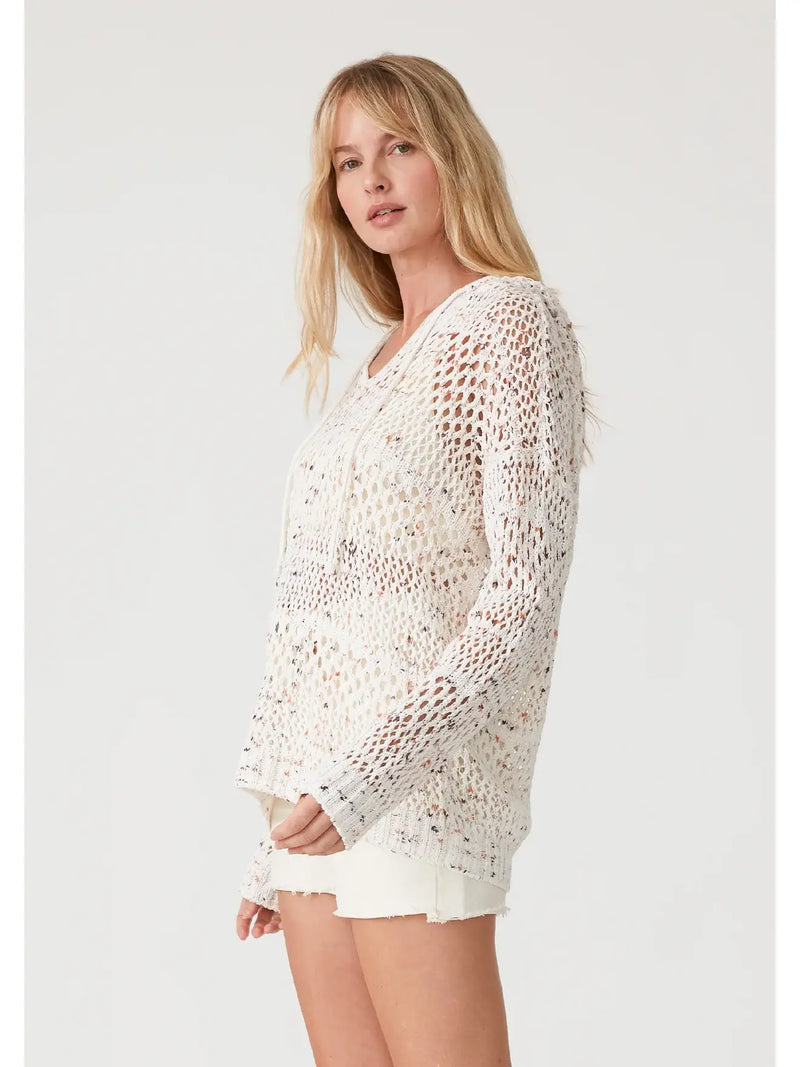 The Birch Pullover Ivory/Coral