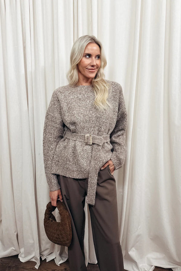 Carolina Belted Tunic Sweater