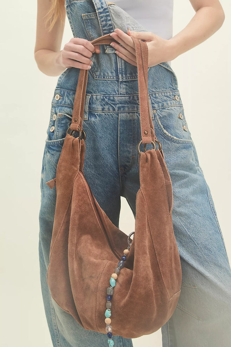 Roma Suede Tote Bag Rust