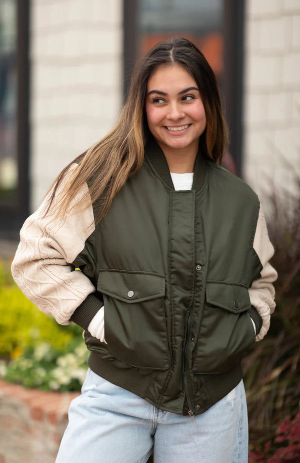 The Flight Jacket Military Olive