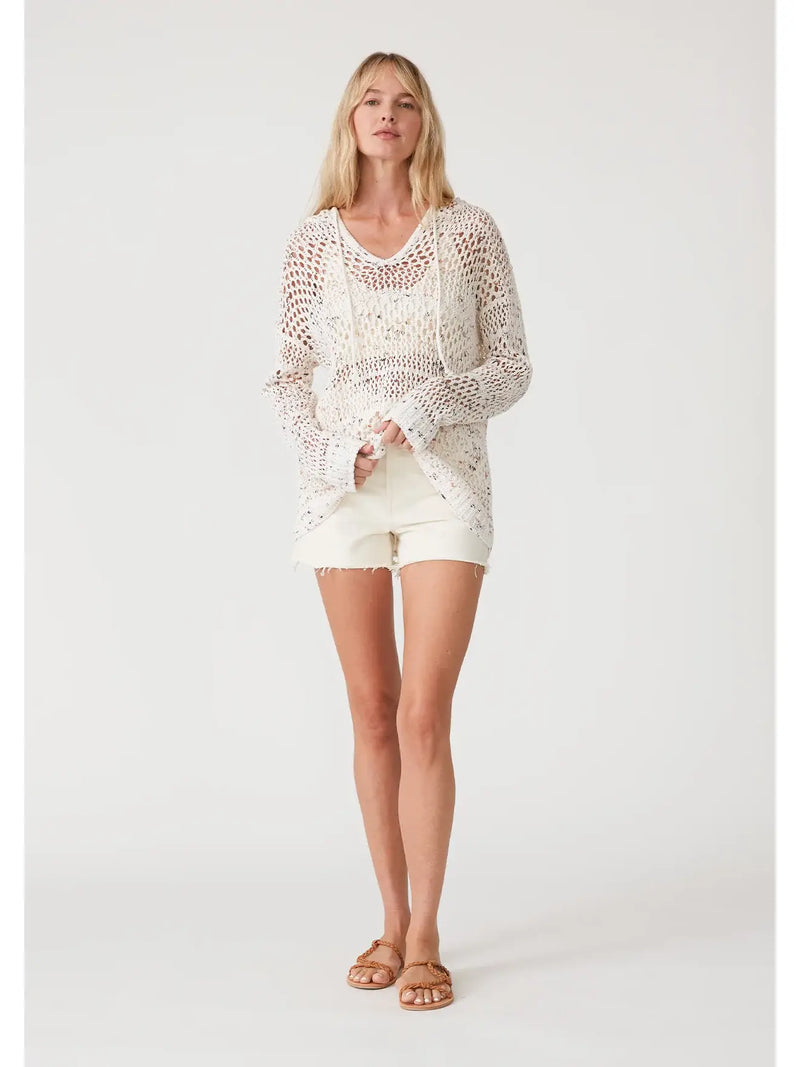 The Birch Pullover Ivory/Coral