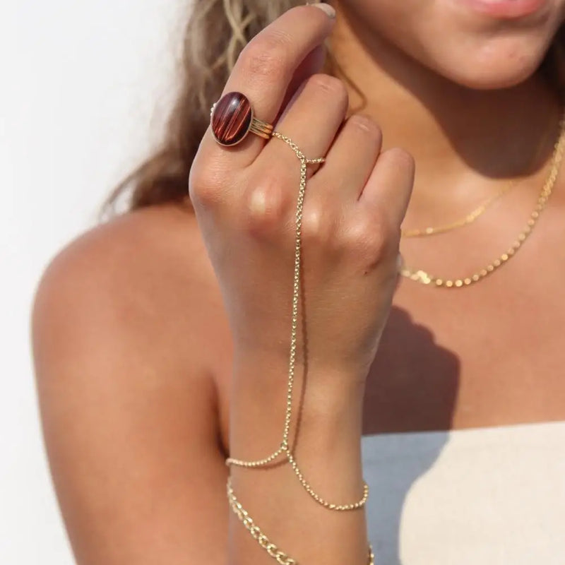 Gemini Hand Chain 14k Gold Fill