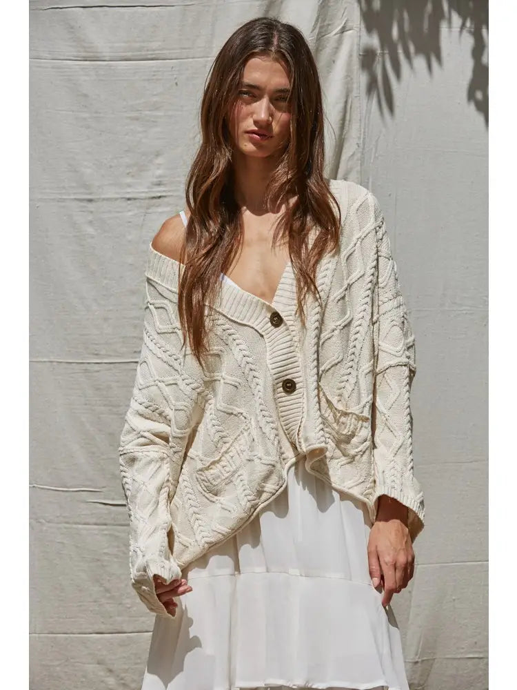 The Marlowe Cable Cardigan