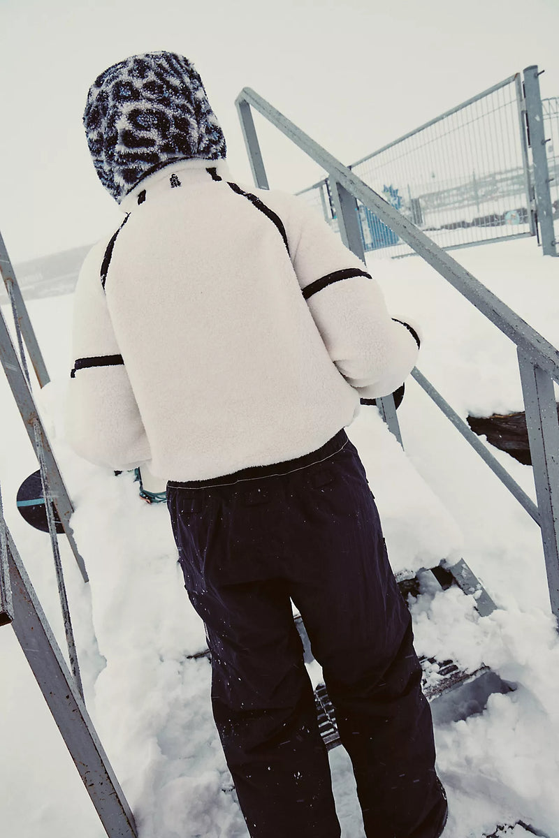 Mountain High Half Zip Fleece White Combo