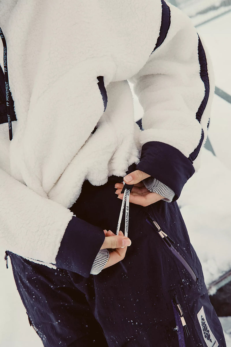 Mountain High Half Zip Fleece White Combo