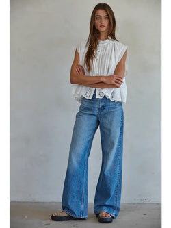 The Clementine Eyelet Blouse Off White