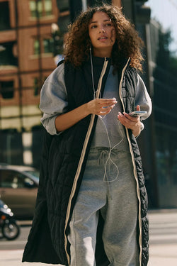 On The Move Packable Puffer Vest Black